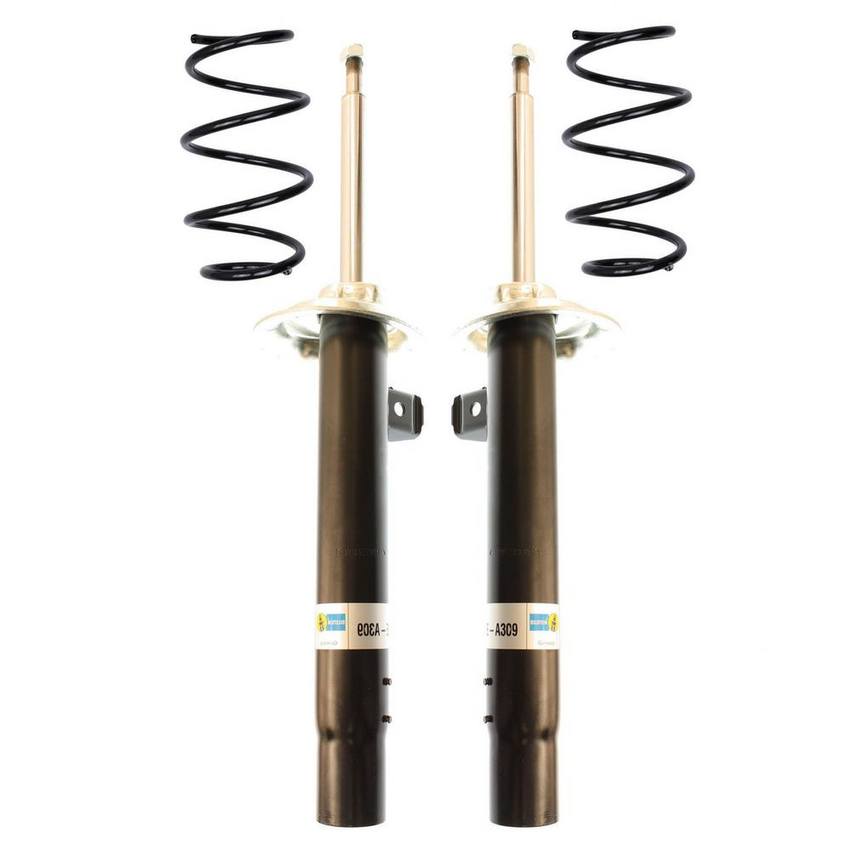 BMW Suspension Strut and Coil Spring Kit - Front (Standard Suspension) (B4 OE Replacement) 31331096184 - Bilstein 3817137KIT